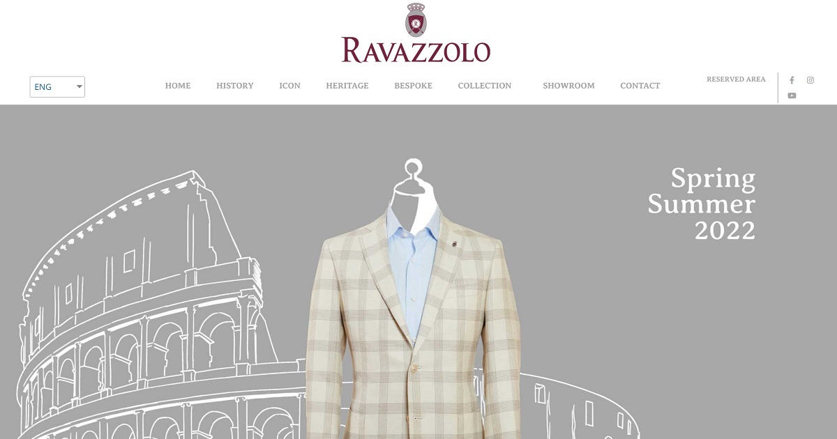 Trang chủ của web RAVAZZOLO